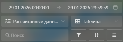 Данные от трекеров: Выбор параметров