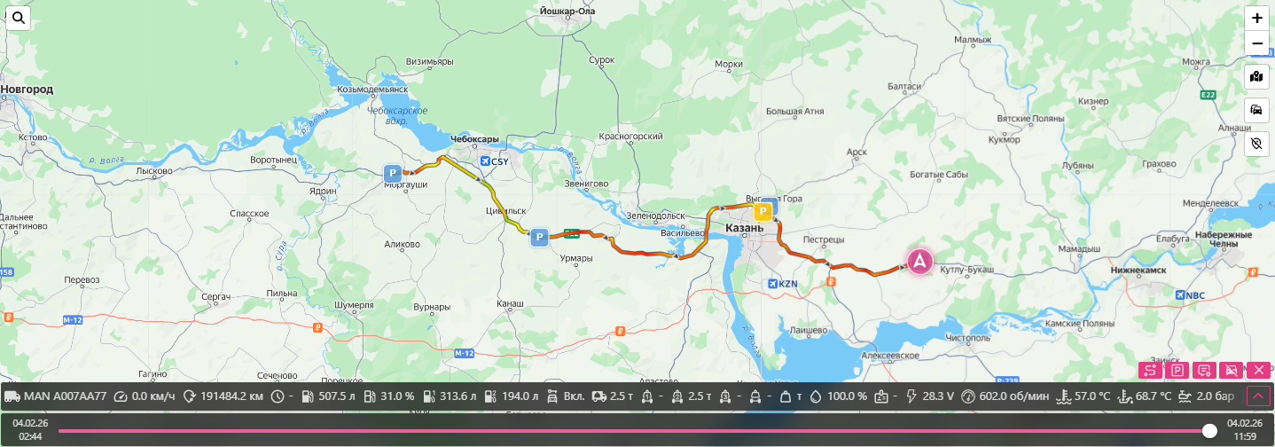 Мониторинг: Интерактивная карта