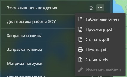 Отчёты: Работа с результатами